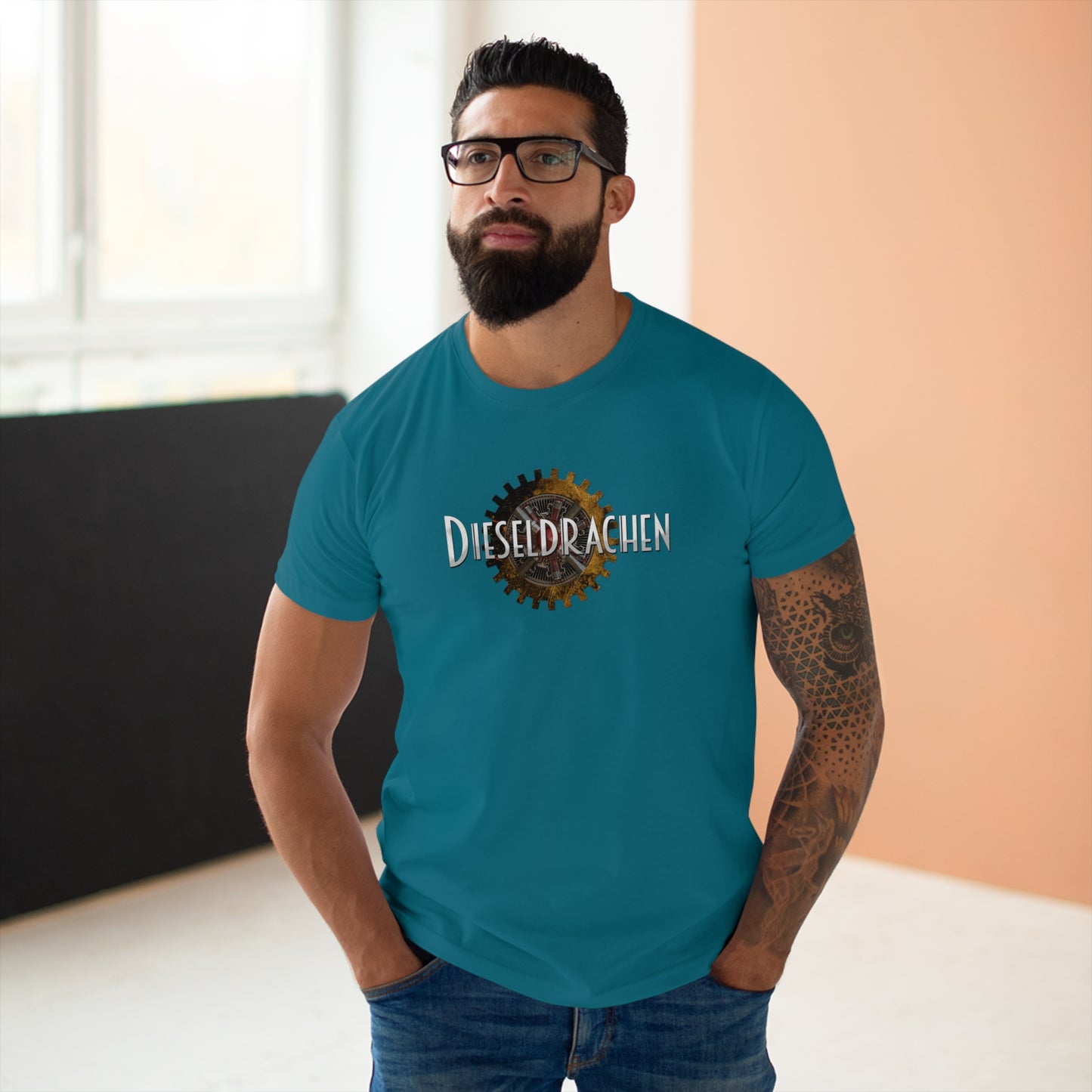 Dieseldrachen Single Jersey T-Shirt (Männer)
