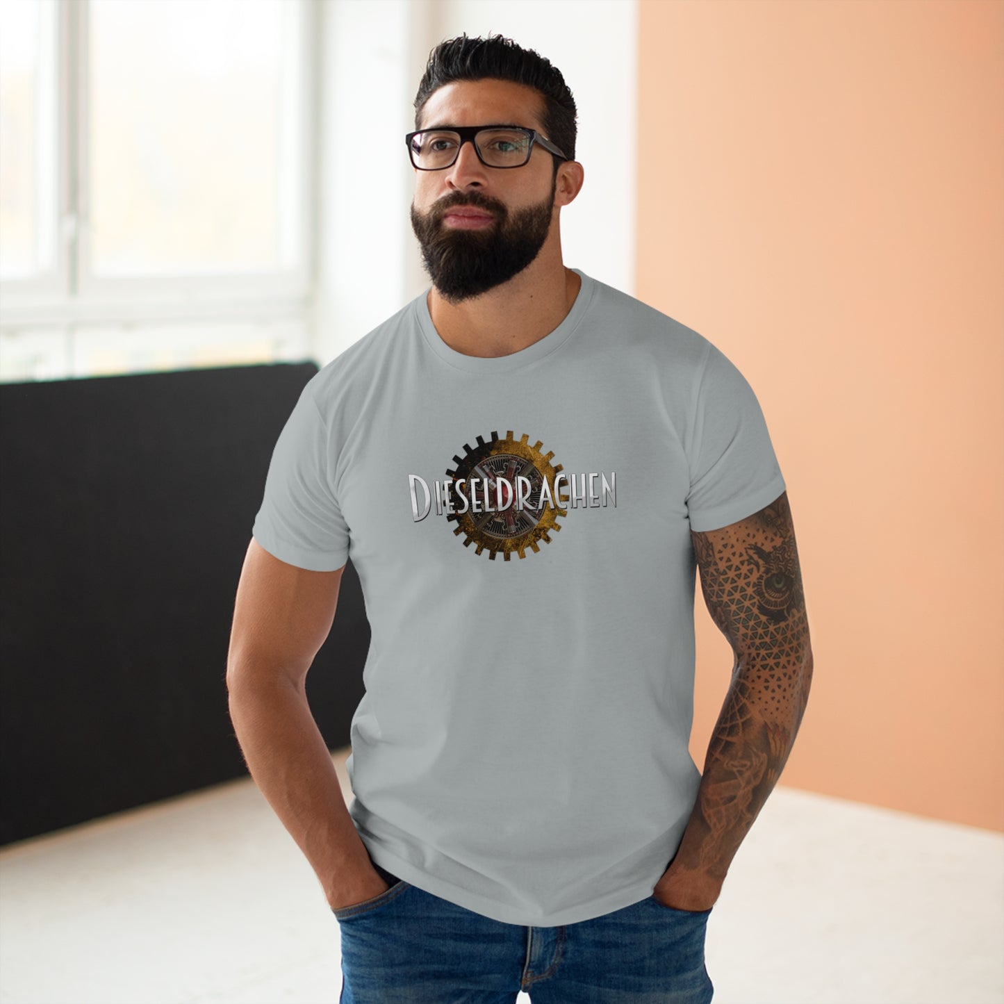 Dieseldrachen Single Jersey T-Shirt (Männer)