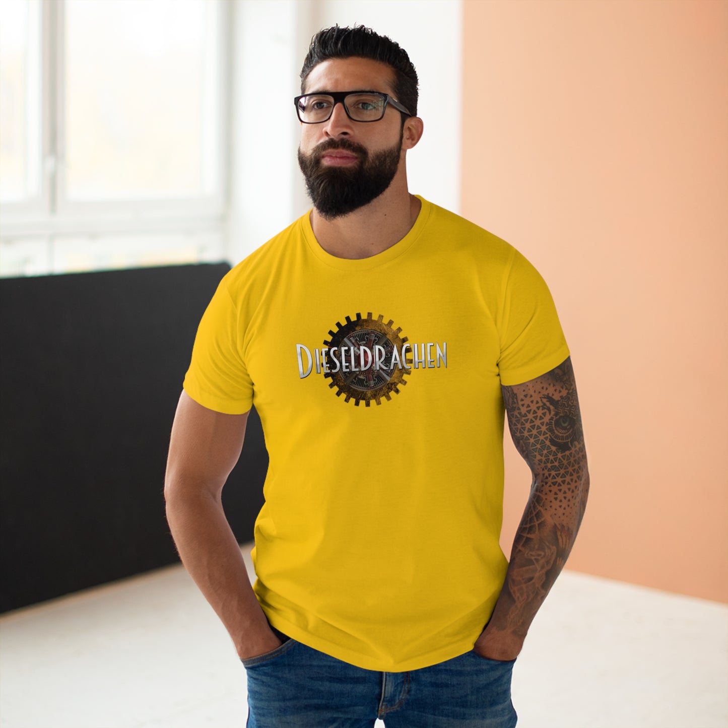 Dieseldrachen Single Jersey T-Shirt (Männer)