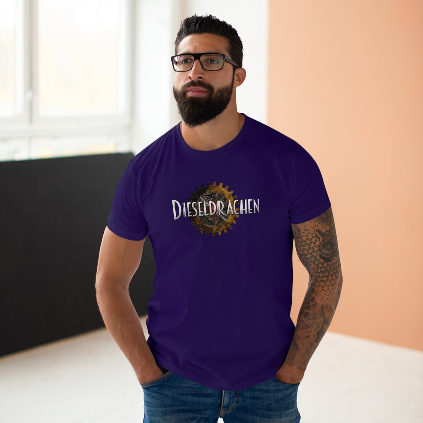 Dieseldrachen Single Jersey T-Shirt (Männer)