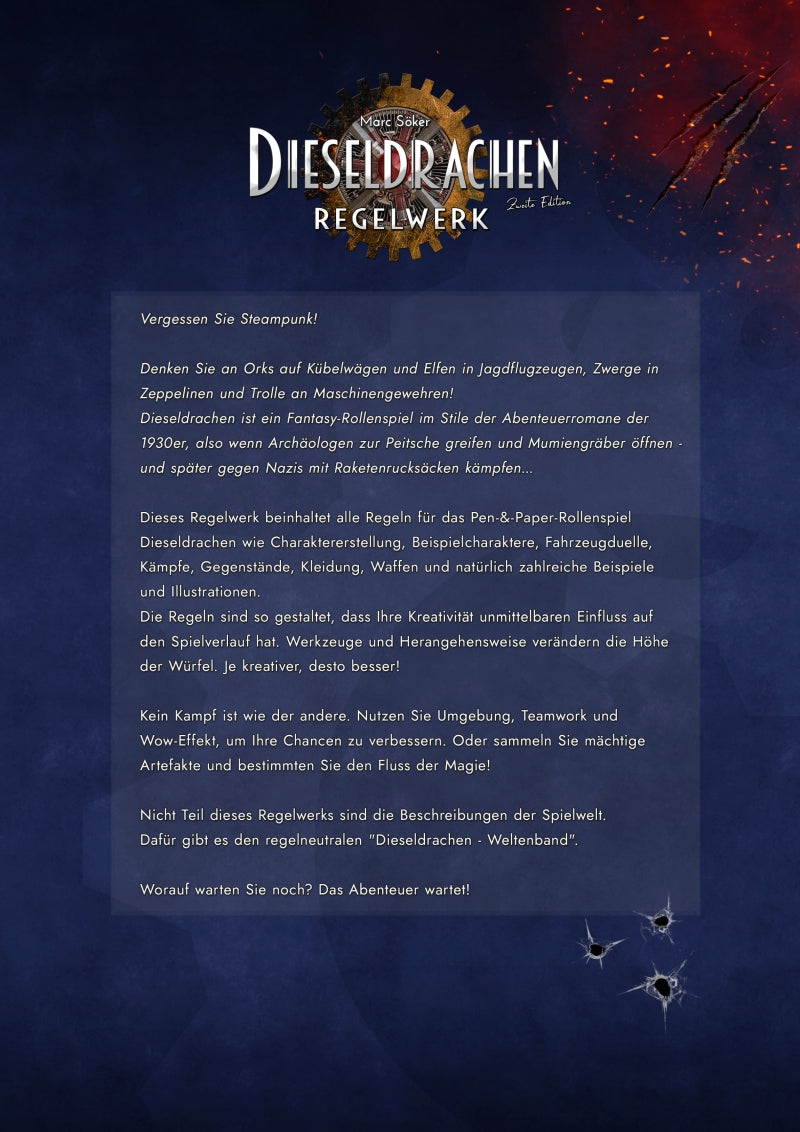 Dieseldrachen (2ND Edition) - Rules (German print)