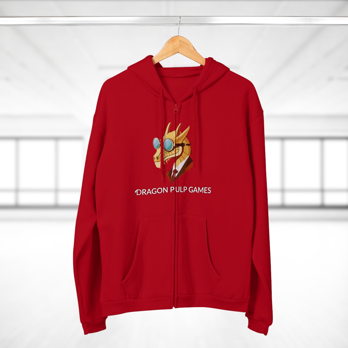 Hoodie mit Reißverschluss "Dragon Pulp Games"