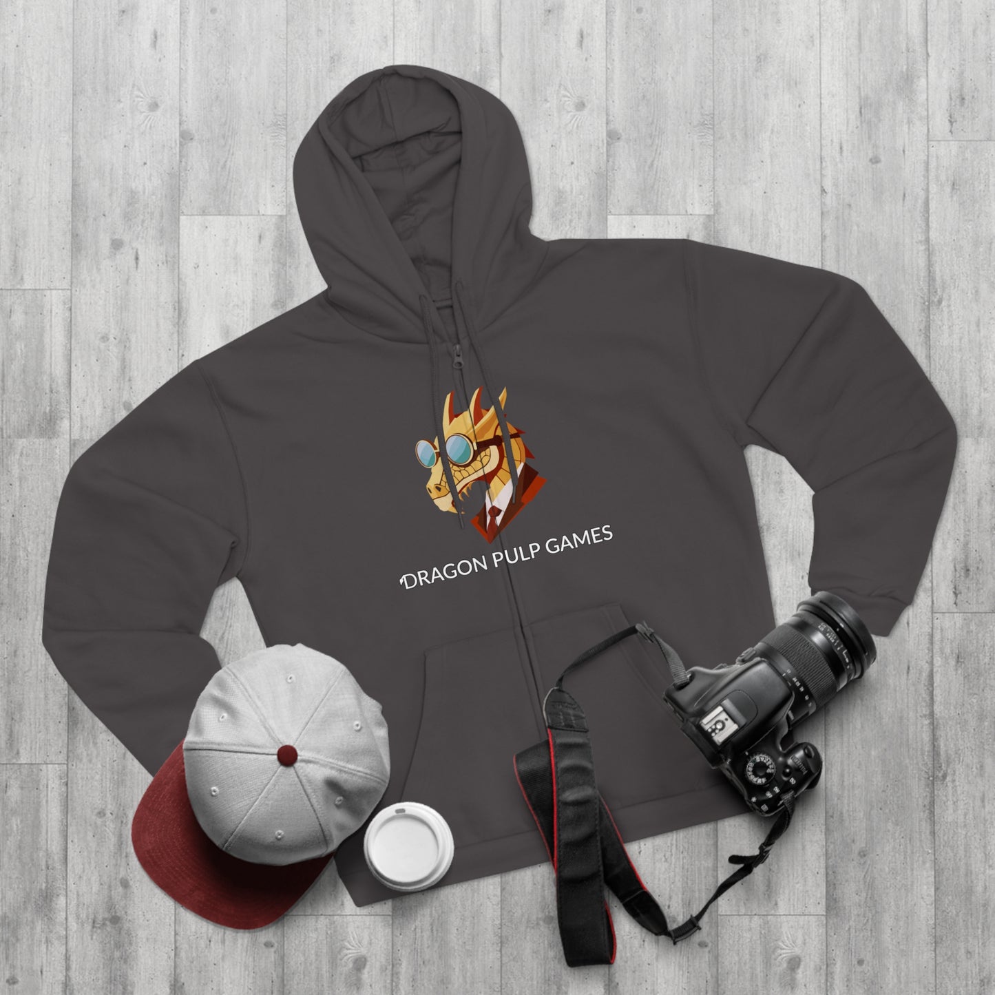 Hoodie mit Reißverschluss "Dragon Pulp Games"