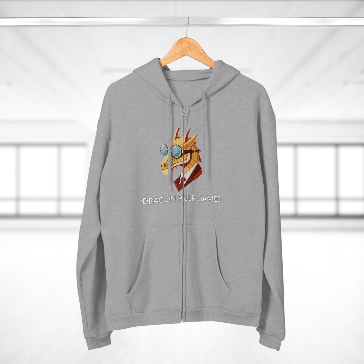 Hoodie mit Reißverschluss "Dragon Pulp Games"