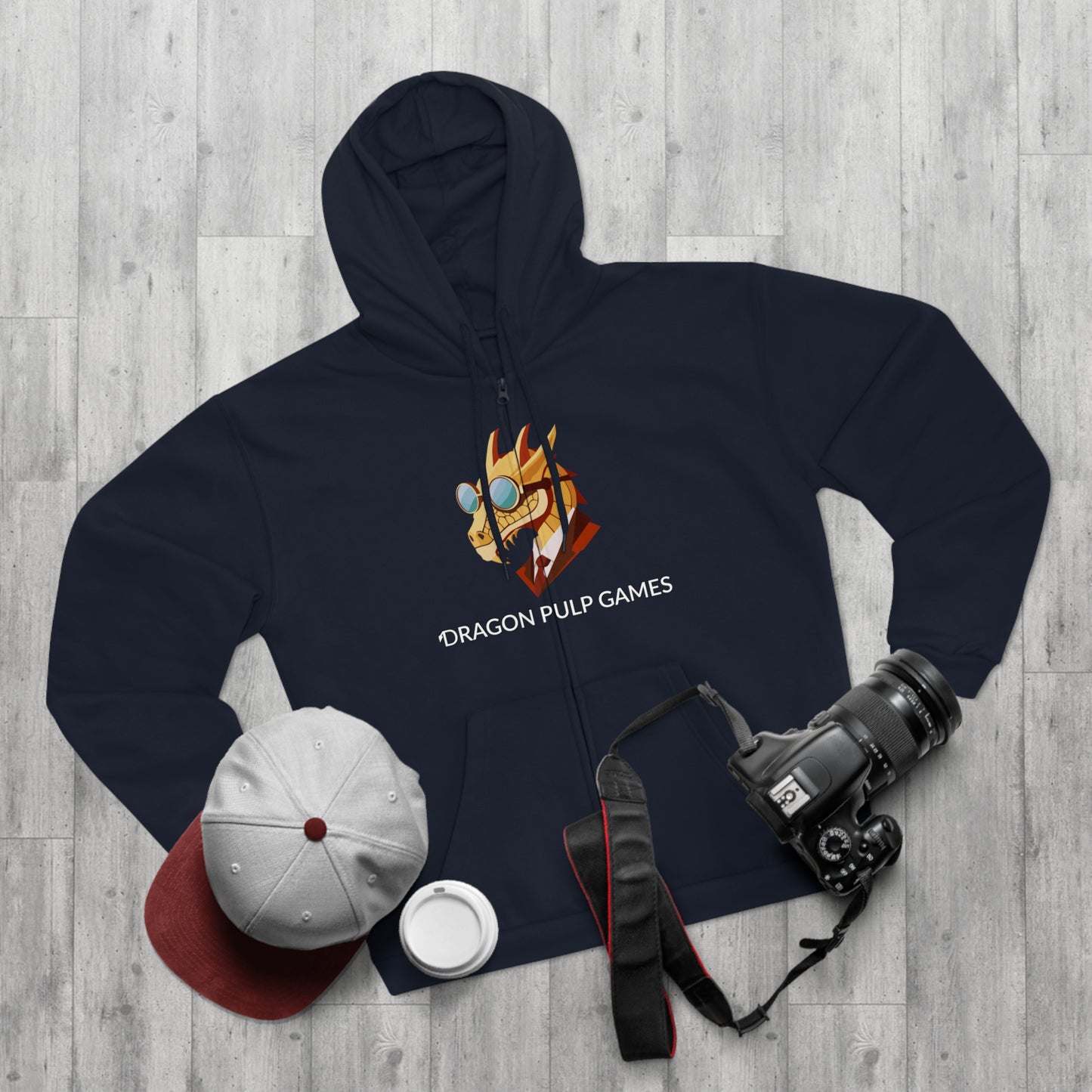 Hoodie mit Reißverschluss "Dragon Pulp Games"